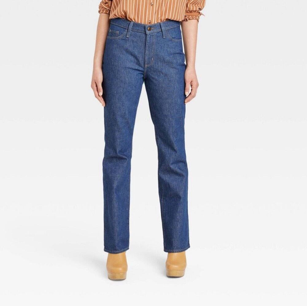 Universal Thread Women's Vintage Bootcut Jeans High-Rise Stretchy Denim Sz 8